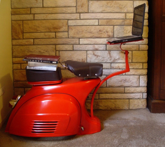 Újrafelhasználás - Vespa robogó 1968-ból