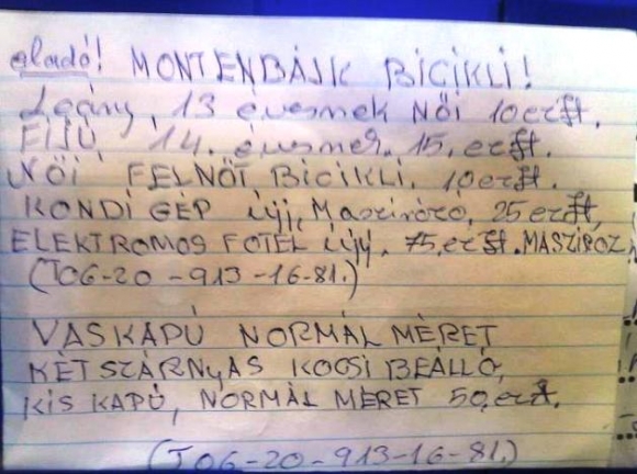 Eladó MONTENBÁJK . . .