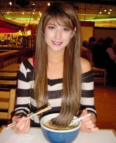 A hosszú haj hátránya :P