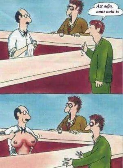 Döbbenet a pultnál