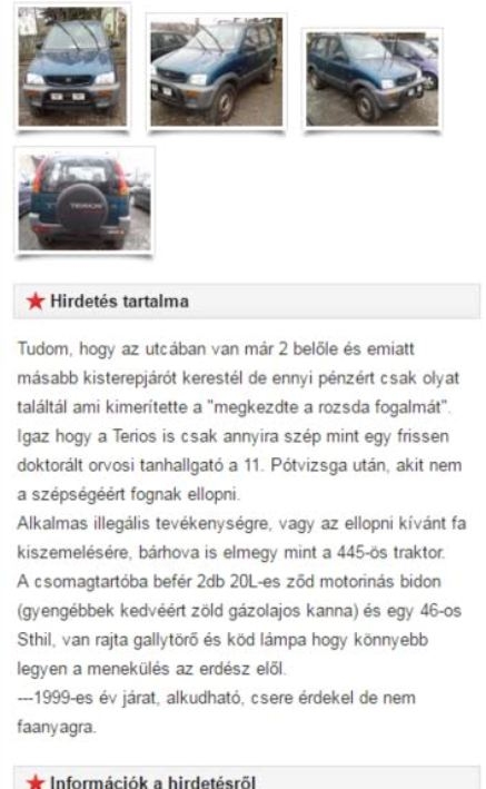 Egy székelyföldi betyár eladná a terepjáróját