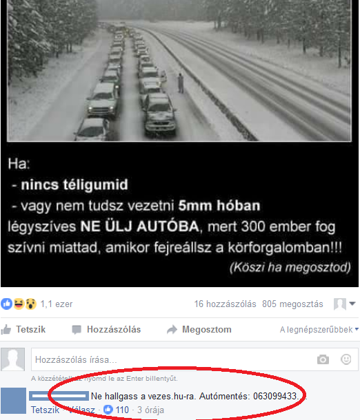 Befutott a nap kommentje