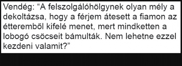 Éttermi panasz