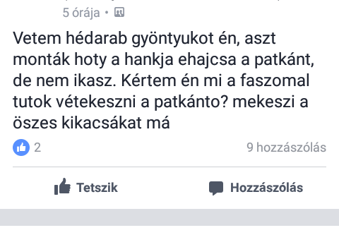 Facebook gyöngyszem
