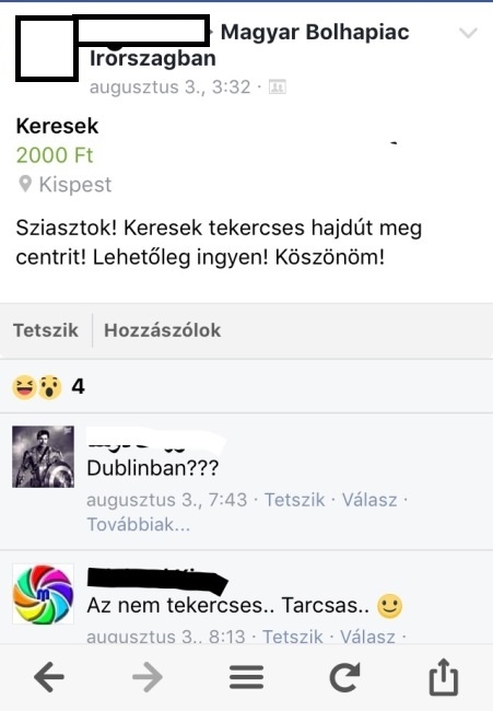 Facebook gyöngyszem