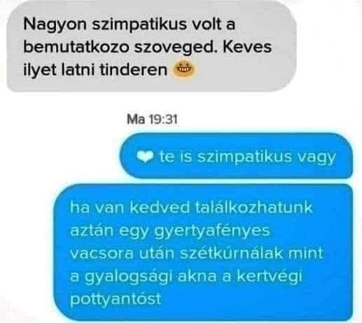 Eközben a Tinderen