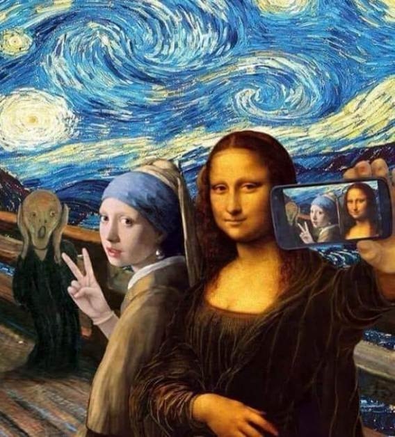 Art selfie