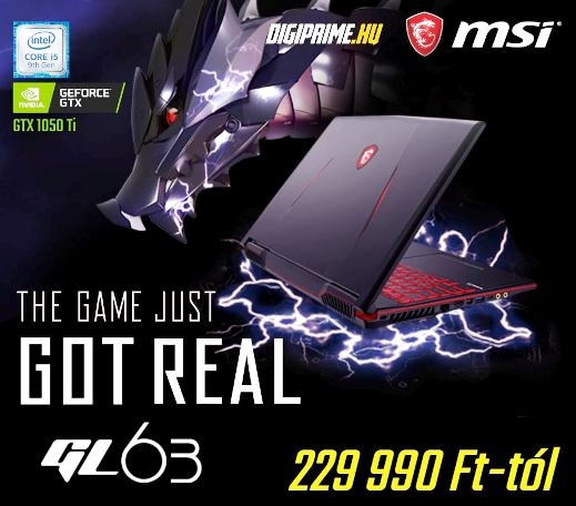 Az MSI GL63 a belépőszintű laptop-játékélmény legjavát nyújtja (x)