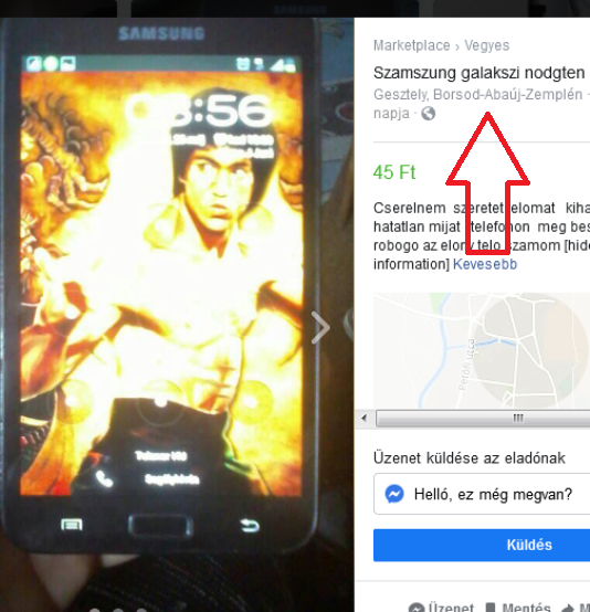 Eladó telefon